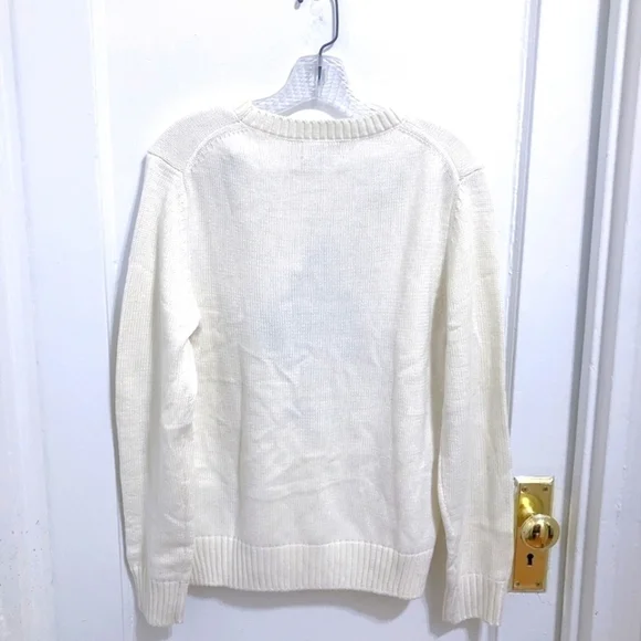 NWT POLO RALPH LAUREN Sweater With Polo BearEmbroidery white Size US XL - Picture 5 of 9